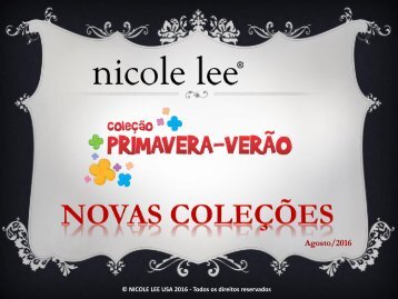 Catálogo - Nicole Lee USA - Agosto/16