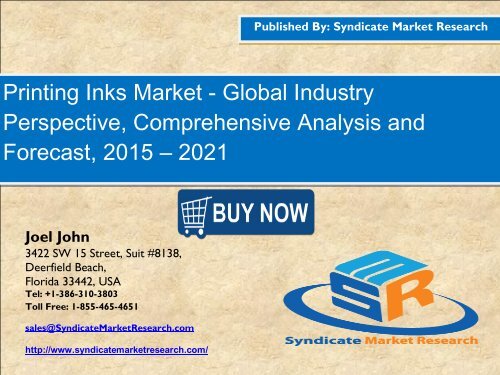 Printing Inks Market