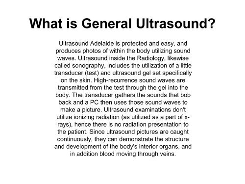 What You Need to Know About Ultrasound Inside the Radiology