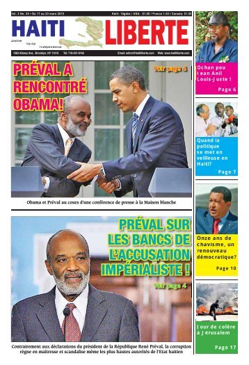 Haiti Liberte 17 Mars 2010