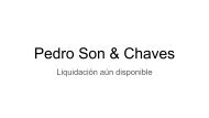 Pedro Son & Chaves - liquidación