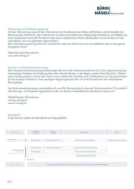 Schweizerische Immobilien - Bürgi Nägeli Rechtsanwälte