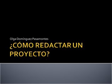 Cómo redactar un proyecto¿