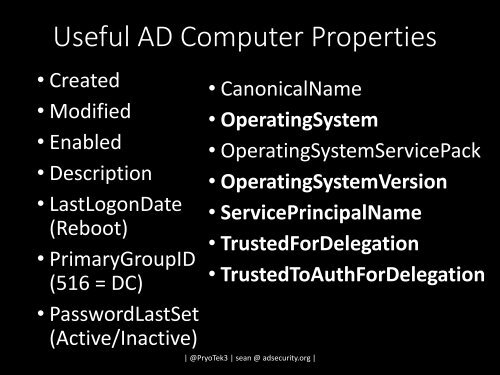 Beyond the MCSE Red Teaming Active Directory