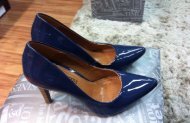 Scarpin Azul verniz