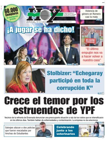 Crece el temor por los estruendos de YPF