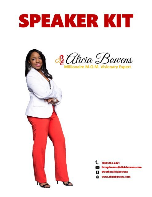 Alicia Bowens Speaker Kit