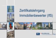 IfS-Zertifikatslehrgang Immobilienbewertung - Bodenseeforum