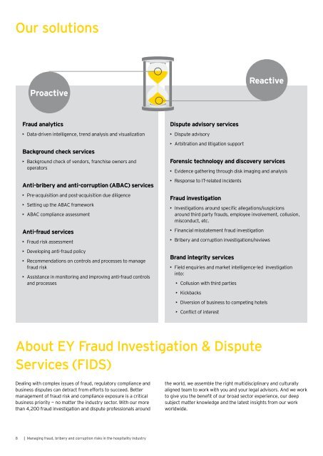 Managing fraud bribery and corruption risks in the hospitality industry