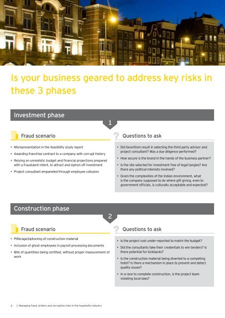 Managing fraud bribery and corruption risks in the hospitality industry