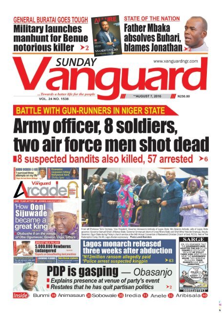 Battle with Gun-Runners in Niger State: Army officer, 8 solidiers, two air forec men shot dead