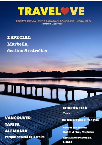 TRAVELOVE, Revista de viajes núm. 1, Agosto 2016