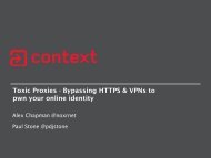 Toxic Proxies - Bypassing HTTPS & VPNs to pwn your online identity