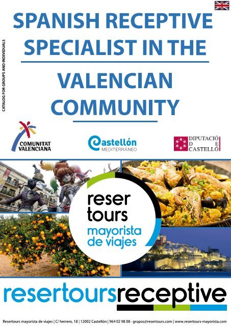 Catalogo INGLES Resertours Mayorista de Viajes 2016-2017