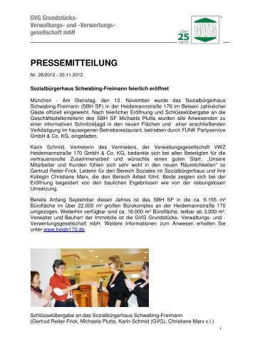 pressemitteilung - GVG Grundstücks- Verwaltungs