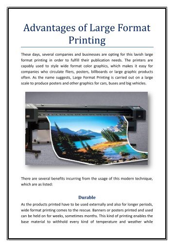 advantages of large format printing