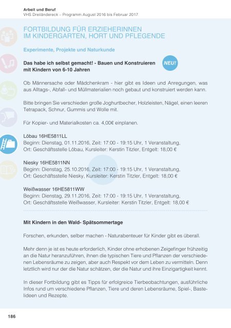 Programmheft Herbstemester 2016