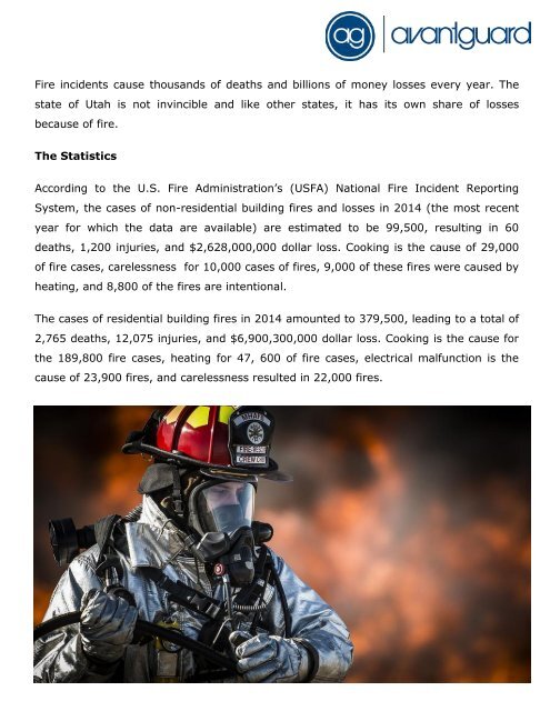 Fire Statistics and Prevention Measures in Utah