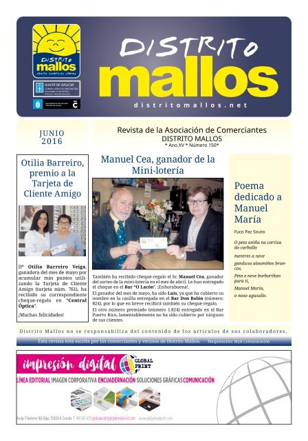 Distrito Mallos nº 150, junio de 2016