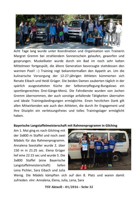 TSV Aktuell 01/2016