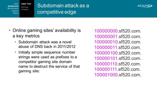 Dark Side of the DNS Force