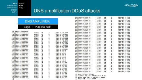 Dark Side of the DNS Force