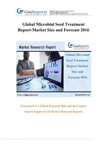 Global Microbial Seed Treatment Report-Market Size and Forecast 2016