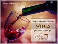 Tips to Help Choose Wedding Wines