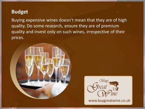 Tips to Help Choose Wedding Wines