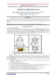 DFMEA of a Roller Mill Gear box