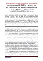 Adsorption Study of Some Heavy Metal Ions on Modified Kaolinite Clay