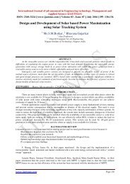 Design and Development of Solar based Power Maximization using Solar Tracking System