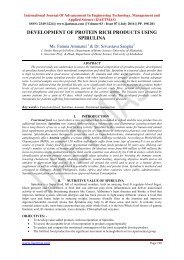 DEVELOPMENT OF PROTEIN RICH PRODUCTS USING SPIRULINA