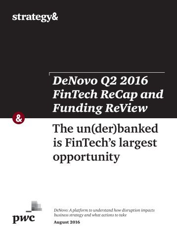The un(der)banked is FinTech’s largest opportunity