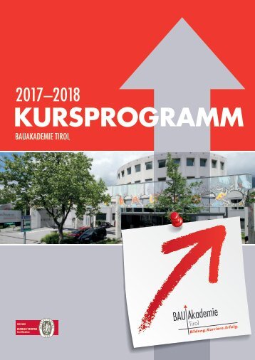 Kursprogramm 2017-18 Bauakademie Tirol