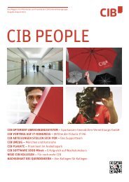 Ausgabe 1 - 2012 - CIB software GmbH