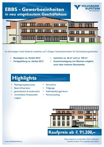 Download Flyer Neubau von Gewerbeeinheiten in Ebbs (pdf