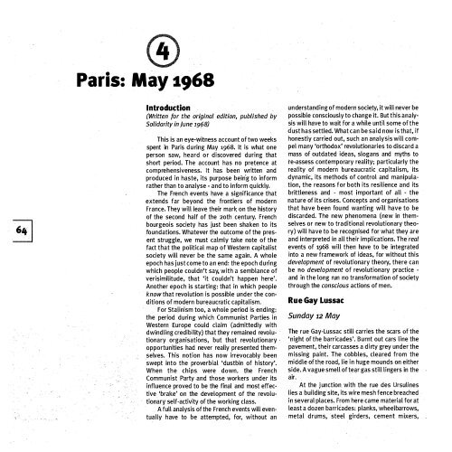 SITUATIONISTS AND THE 1£CH MAY 1968