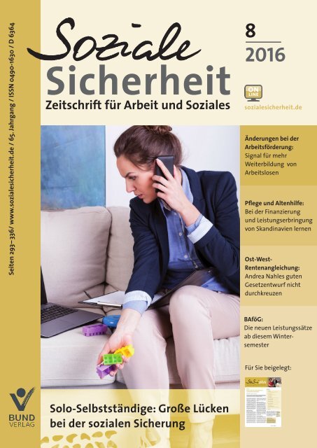 Leseprobe Soziale Sicherheit 8_2016