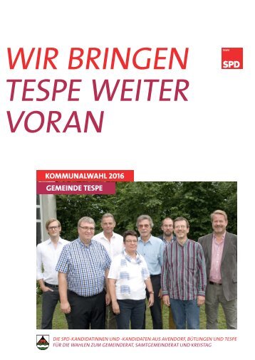 Wahlbroschüre Gemeinde Tespe