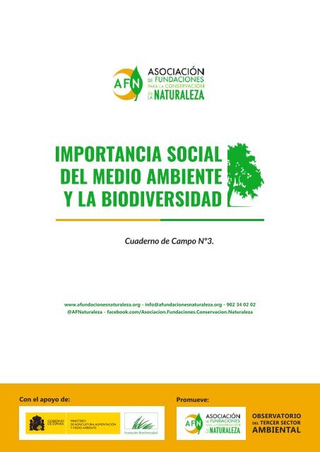 IMPORTANCIA SOCIAL DEL MEDIO AMBIENTE Y LA BIODIVERSIDAD