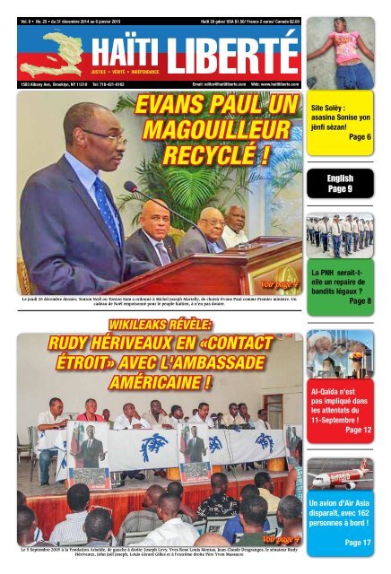 Haiti Liberte 31 Decembre 2014