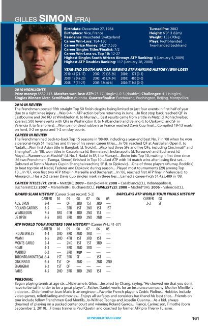 2011 ATP World Tour Media Guide