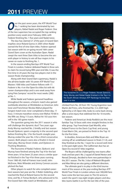 2011 ATP World Tour Media Guide