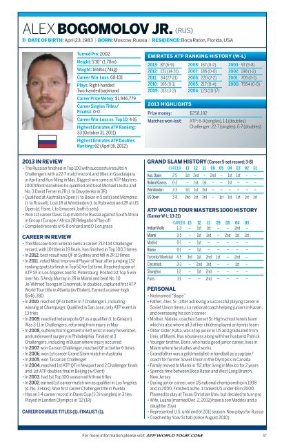 2014 ATP World Tour Media Guide