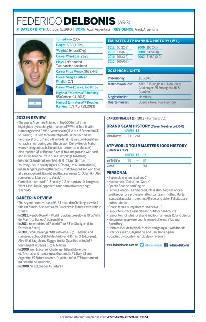 2014 ATP World Tour Media Guide