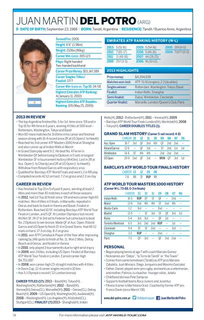 2014 ATP World Tour Media Guide