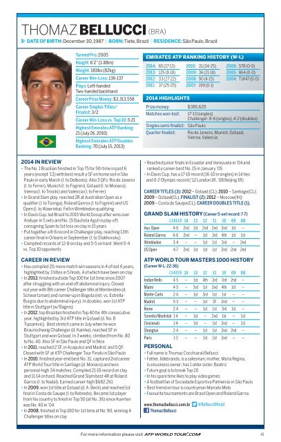 2015 ATP World Tour Media Guide