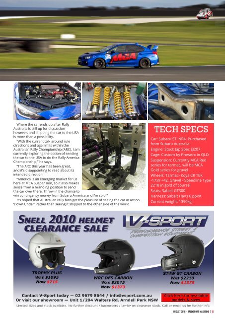 RallySport Magazine August 2016