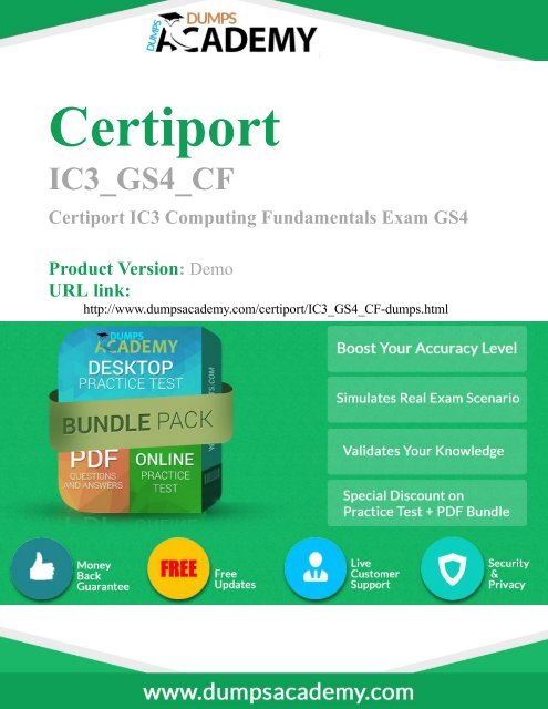 100% passing guarantee on IC3_GS4_CF Exam Dumps